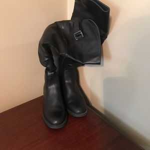 Tall black boots